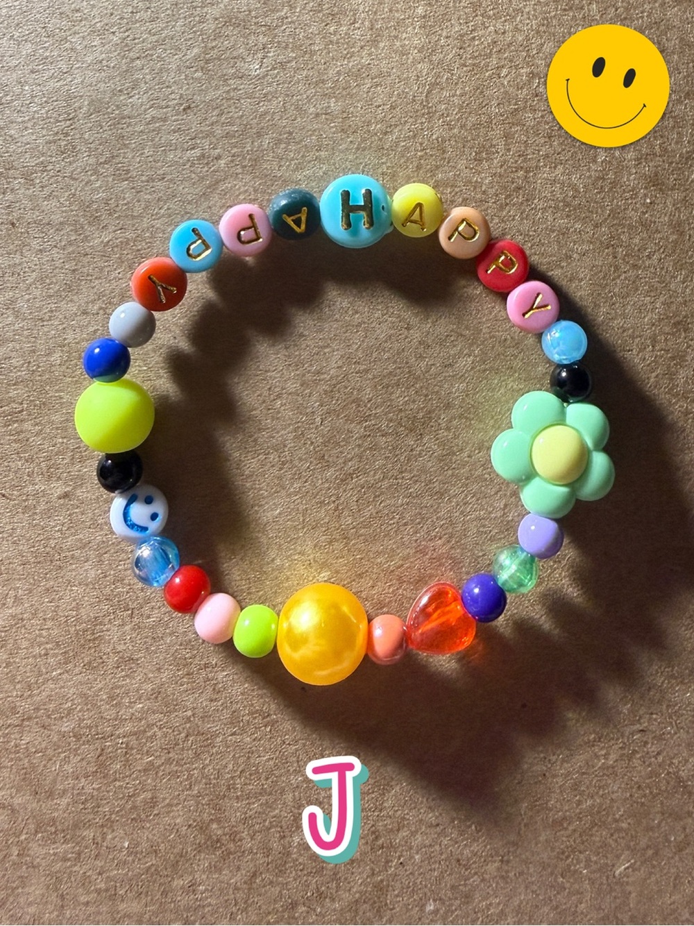 🪸 5 for $10 🪸 HAPPY Beaded Stretch Bracelets for Tweens, Teens & Young Adults - Picture 12 of 12